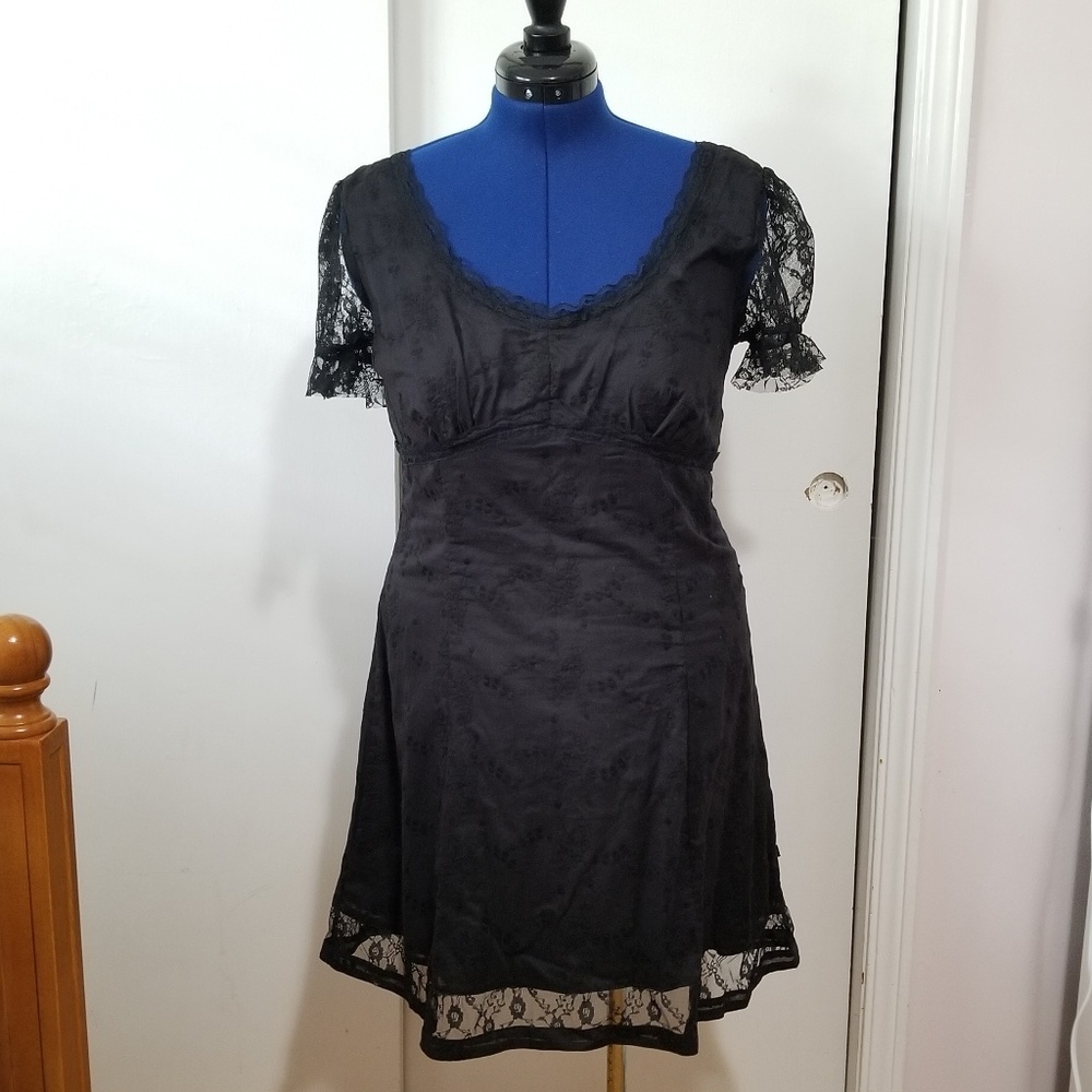 Black Lace cotton Hot Topic dress XL
